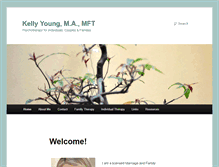 Tablet Screenshot of kellyyoungtherapy.com